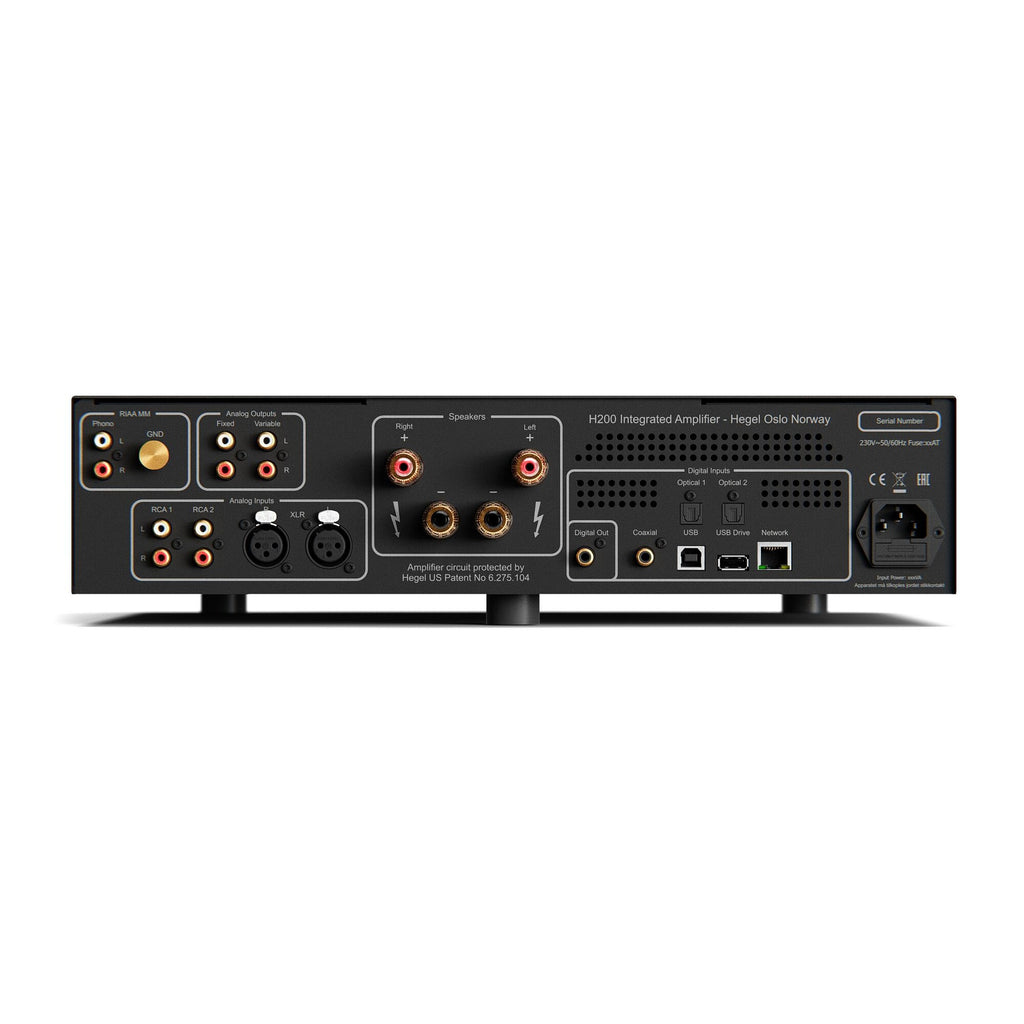 H200 Amplificador Hegel con Streamer/DAC 150wx2