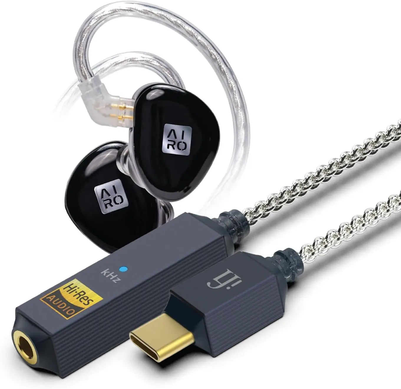iFi Audio & AIRO - GO link 2 & Astra Combo – Hi-Res Starter Kit – DAC Portátil y Auriculares IEM de Alta Fidelidad iFi Audio