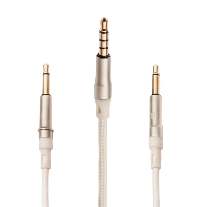 DUAL MONO 3.5 MM 99 SERIES WHITE STANDARD CABLE
