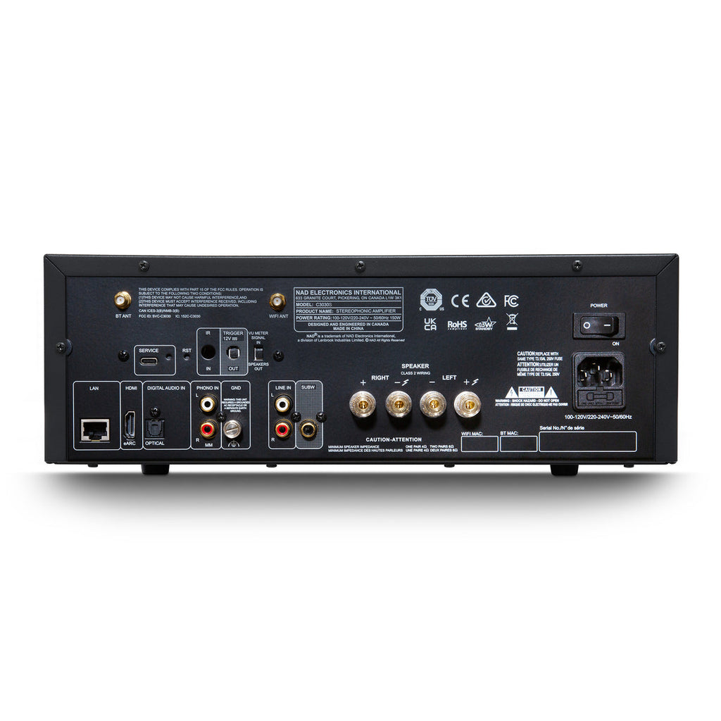 NAD C 3030S – Amplificador Integrado con BluOS y Diseño Retro