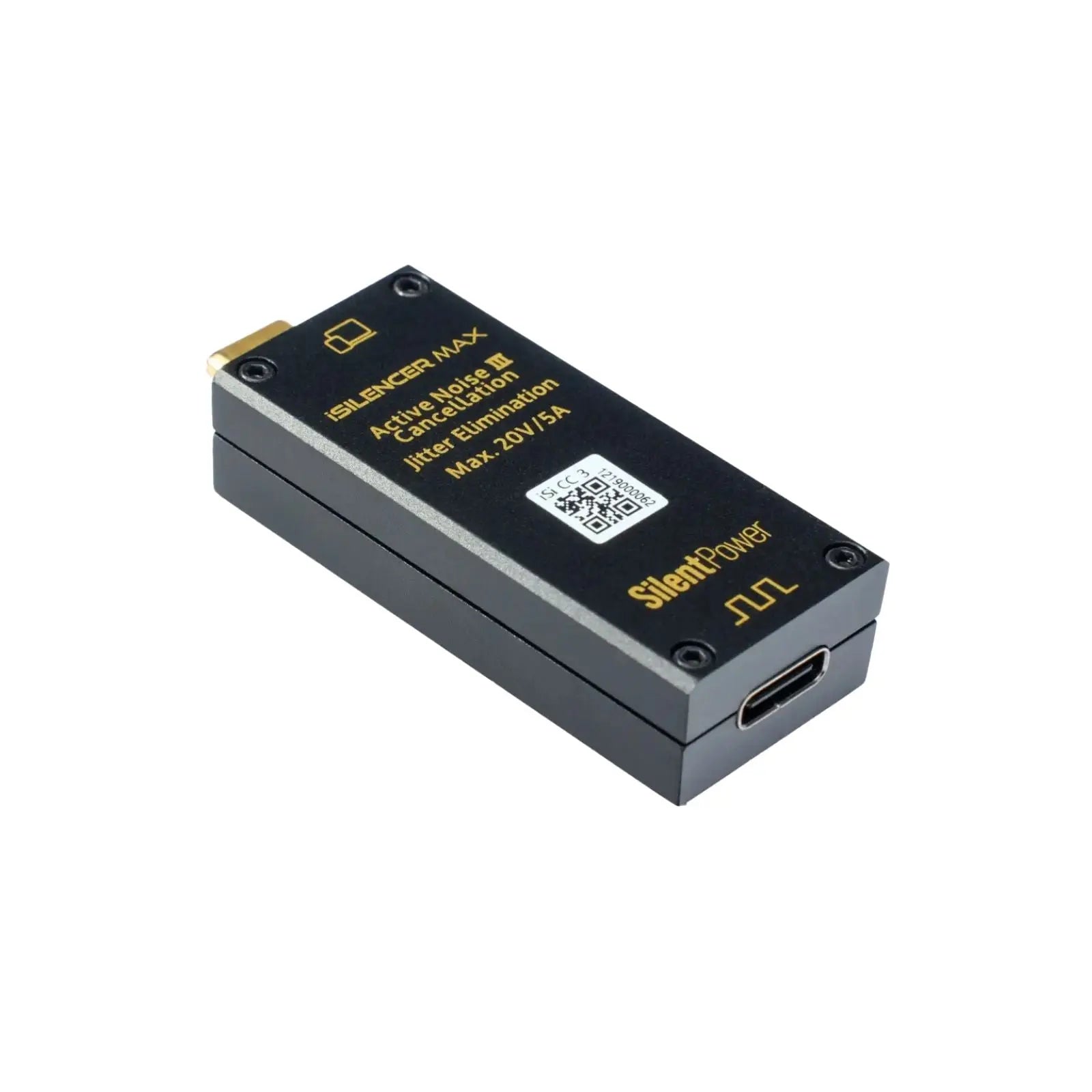 Silent Power iSilencer MAX – Filtro USB – Reducción máxima de ruido y mejora de señal (USB-C) Silent Power
